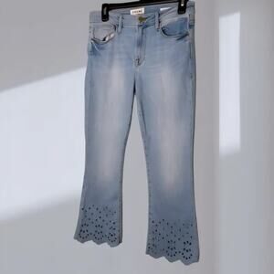 FRAME Jean- Boot Cut- Scalloped Eyelet Hem (Women’s Size 27)